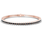 14kt Rose Gold Nemy Half Bezel Round Lab Diamond Tennis Bracelet (2 Ct. Tw.) front image