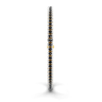 14kt Yellow Gold Nemy Half Bezel Round Lab Diamond Tennis Bracelet (2 Ct. Tw.) left