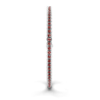 Platinum Nemy Half Bezel Round Lab Diamond Tennis Bracelet (2 Ct. Tw.) left
