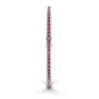 14kt Rose Gold Nemy Half Bezel Round Lab Diamond Tennis Bracelet (2 Ct. Tw.) left