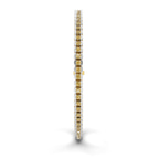10kt Yellow Gold Nemy Half Bezel Round Lab Diamond Tennis Bracelet (2 Ct. Tw.) left