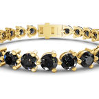 10kt Yellow Gold Anahita Round Lab Diamond Tennis Bracelet (2 Ct. Tw.) right