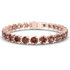 14kt Rose Gold Anahita Round Lab Diamond Tennis Bracelet (2 Ct. Tw.) front image