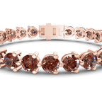 14kt Rose Gold Anahita Round Lab Diamond Tennis Bracelet (2 Ct. Tw.) right