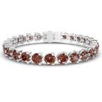 Platinum Anahita Round Lab Diamond Tennis Bracelet (2 Ct. Tw.) front image