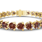 10kt Yellow Gold Anahita Round Lab Diamond Tennis Bracelet (2 Ct. Tw.) right