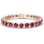 10kt Rose Gold Anahita Round Lab Diamond Tennis Bracelet (2 Ct. Tw.) front image