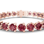 10kt Rose Gold Anahita Round Lab Diamond Tennis Bracelet (2 Ct. Tw.) right