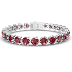 14kt White Gold Anahita Round Lab Diamond Tennis Bracelet (2 Ct. Tw.) front image