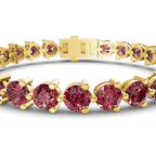 10kt Yellow Gold Anahita Round Lab Diamond Tennis Bracelet (2 Ct. Tw.) right