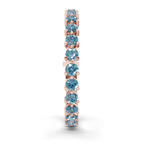 10kt Rose Gold Anahita Round Lab Diamond Tennis Bracelet (2 Ct. Tw.) left
