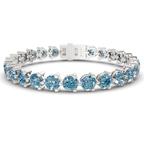 14kt White Gold Anahita Round Lab Diamond Tennis Bracelet (2 Ct. Tw.) front image