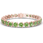 10kt Rose Gold Anahita Round Lab Diamond Tennis Bracelet (2 Ct. Tw.) front image