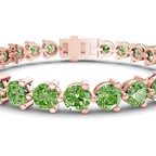 10kt Rose Gold Anahita Round Lab Diamond Tennis Bracelet (2 Ct. Tw.) right