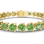 10kt Yellow Gold Anahita Round Lab Diamond Tennis Bracelet (2 Ct. Tw.) right