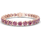 14kt Rose Gold Anahita Round Lab Diamond Tennis Bracelet (2 Ct. Tw.) front image