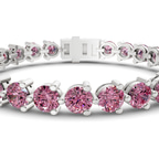 14kt Rose Gold Anahita Round Lab Diamond Tennis Bracelet (2 Ct. Tw.) right