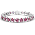 10kt White Gold Anahita Round Lab Diamond Tennis Bracelet (2 Ct. Tw.) front image