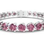 10kt White Gold Anahita Round Lab Diamond Tennis Bracelet (2 Ct. Tw.) right