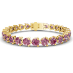 10kt Yellow Gold Anahita Round Lab Diamond Tennis Bracelet (2 Ct. Tw.) front image