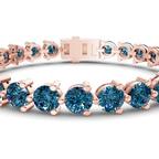 10kt Rose Gold Anahita Round Lab Diamond Tennis Bracelet (2 Ct. Tw.) right