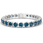 Platinum Anahita Round Lab Diamond Tennis Bracelet (2 Ct. Tw.) front image