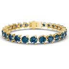 10kt Yellow Gold Anahita Round Lab Diamond Tennis Bracelet (2 Ct. Tw.) front image