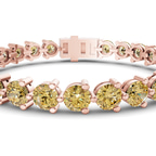 14kt Rose Gold Anahita Round Lab Diamond Tennis Bracelet (2 Ct. Tw.) right
