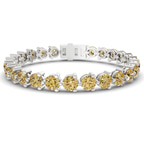 Platinum Anahita Round Lab Diamond Tennis Bracelet (2 Ct. Tw.) front image