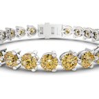 Platinum Anahita Round Lab Diamond Tennis Bracelet (2 Ct. Tw.) right