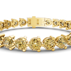 10kt Yellow Gold Anahita Round Lab Diamond Tennis Bracelet (2 Ct. Tw.) right