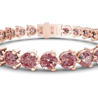 14kt Rose Gold Anahita Round Lab Diamond Tennis Bracelet (2 Ct. Tw.) right