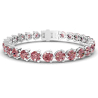 Platinum Anahita Round Lab Diamond Tennis Bracelet (2 Ct. Tw.) front image