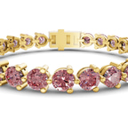 10kt Yellow Gold Anahita Round Lab Diamond Tennis Bracelet (2 Ct. Tw.) right