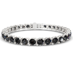 9ct White Gold Aelia Round Lab Diamond Tennis Bracelet (2 Ct. Tw.) front image