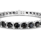9ct White Gold Aelia Round Lab Diamond Tennis Bracelet (2 Ct. Tw.) right