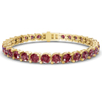 14ct Yellow Gold Aelia Round Lab Diamond Tennis Bracelet (2 Ct. Tw.) front image