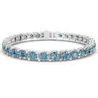 9ct White Gold Aelia Round Lab Diamond Tennis Bracelet (2 Ct. Tw.) front image