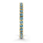 14ct Yellow Gold Aelia Round Lab Diamond Tennis Bracelet (2 Ct. Tw.) left
