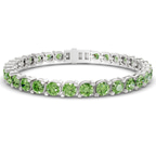 9ct White Gold Aelia Round Lab Diamond Tennis Bracelet (2 Ct. Tw.) front image