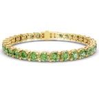 14ct Yellow Gold Aelia Round Lab Diamond Tennis Bracelet (2 Ct. Tw.) front image