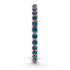 14ct Rose Gold Aelia Round Lab Diamond Tennis Bracelet (2 Ct. Tw.) left