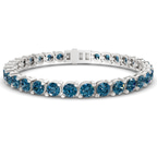 9ct White Gold Aelia Round Lab Diamond Tennis Bracelet (2 Ct. Tw.) front image