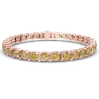 14ct Rose Gold Aelia Round Lab Diamond Tennis Bracelet (2 Ct. Tw.) front image