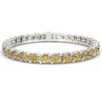 9ct White Gold Aelia Round Lab Diamond Tennis Bracelet (2 Ct. Tw.) front image