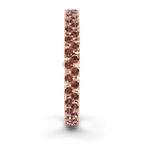 14ct Rose Gold Isidora Round Double Row Lab Diamond Tennis Bracelet (4 Ct. Tw.) left