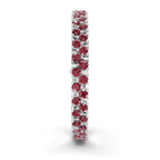 14ct White Gold Isidora Round Double Row Lab Diamond Tennis Bracelet (4 Ct. Tw.) left