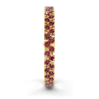 9ct Yellow Gold Isidora Round Double Row Lab Diamond Tennis Bracelet (4 Ct. Tw.) left