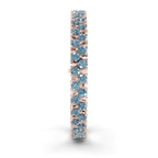 14ct Rose Gold Isidora Round Double Row Lab Diamond Tennis Bracelet (4 Ct. Tw.) left
