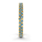 9ct Yellow Gold Isidora Round Double Row Lab Diamond Tennis Bracelet (4 Ct. Tw.) left